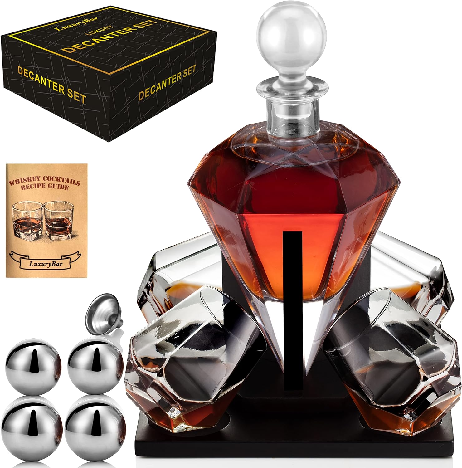 diamond whiskey decanter set 1