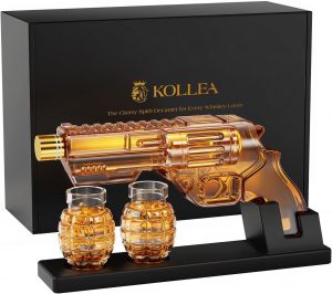 grenade whiskey decanter