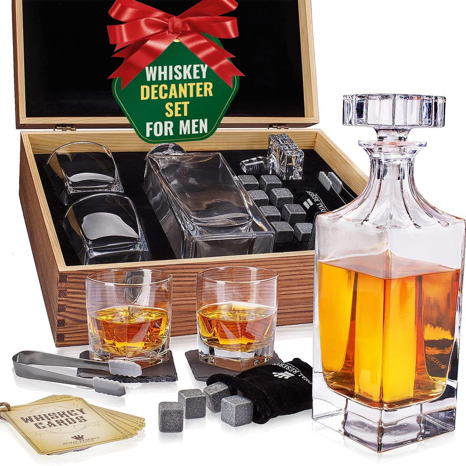 royal reserve whiskey decanter set 1