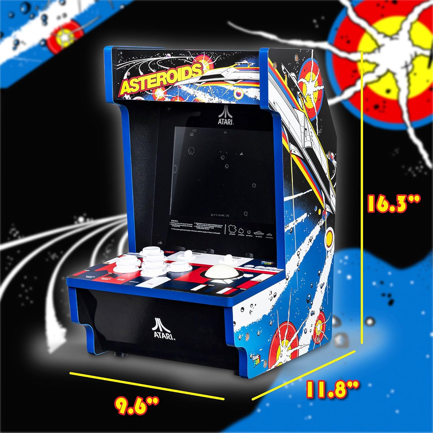 asteroids countertop arcade 2 asteroids arcade game