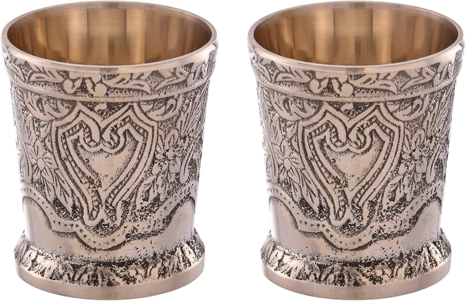 brass shot glass set 1