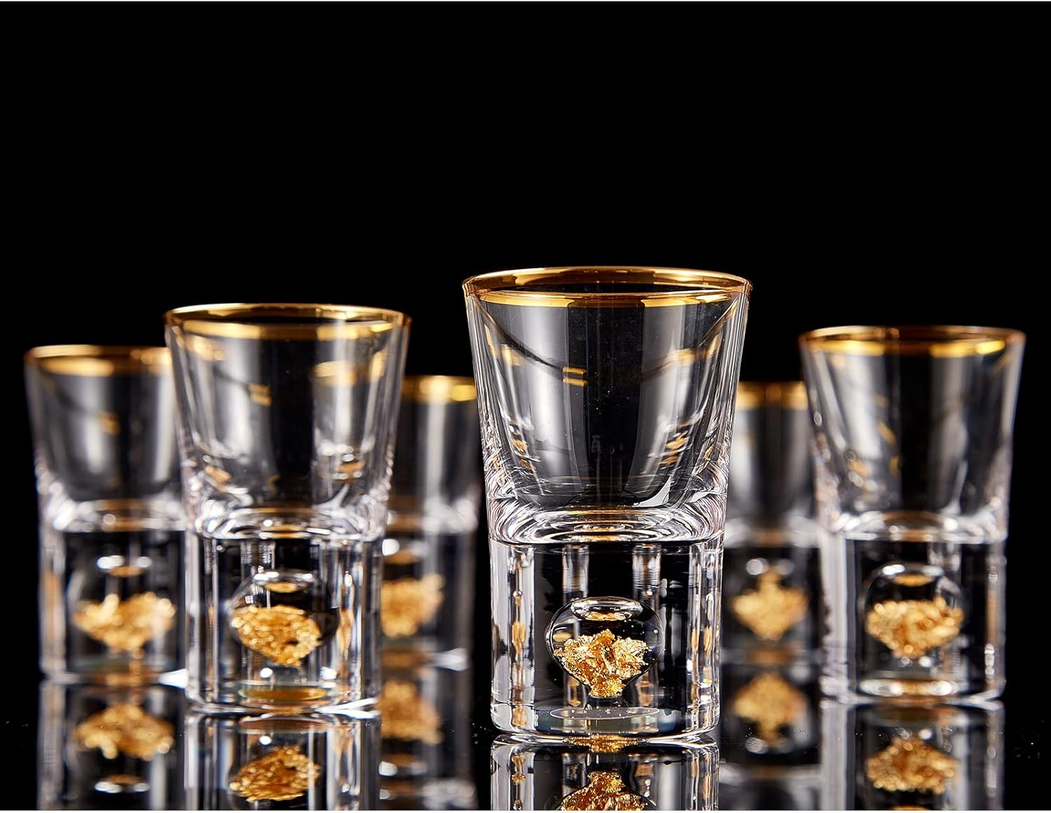 dujust gold shot glasses set 1