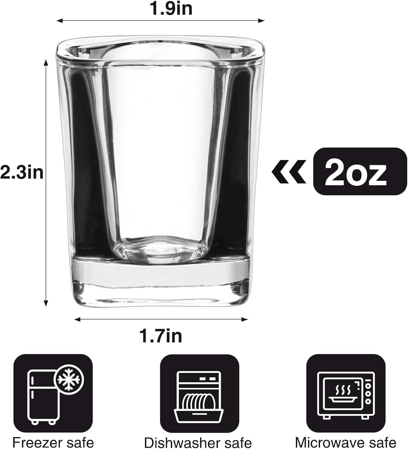 ruckae 12 pack shot glass set 2