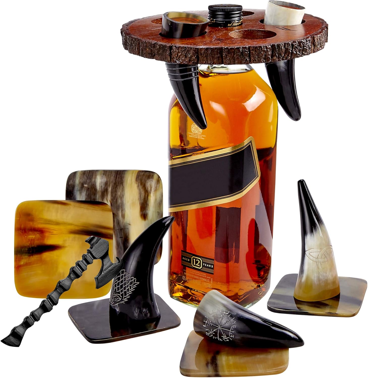 viking horn shot glass set 1 viking shot glasses